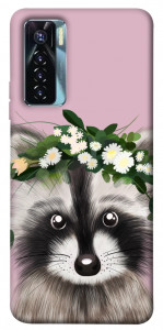 Чохол Raccoon in flowers для TECNO Camon 17 Pro