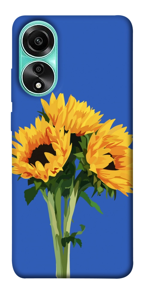 Чехол Bouquet of sunflowers для Oppo A78 4G