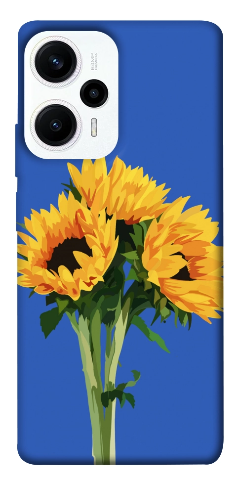 Чехол Bouquet of sunflowers для Xiaomi Poco F5