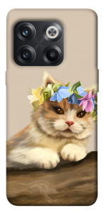 Чехол Cat in flowers для OnePlus 10T