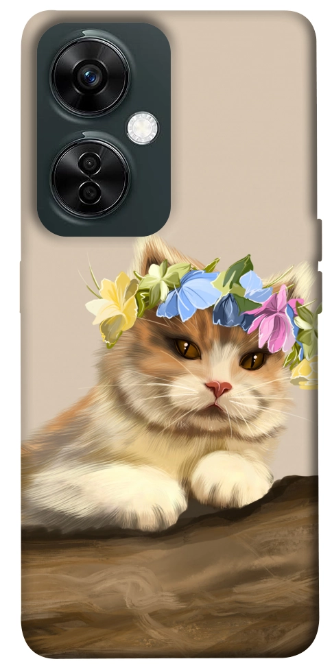 Чохол Cat in flowers для OnePlus Nord CE 3 Lite