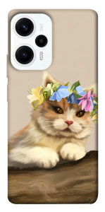 Чехол Cat in flowers для Xiaomi Poco F5