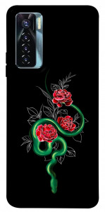 Чехол Snake in flowers для TECNO Camon 17 Pro