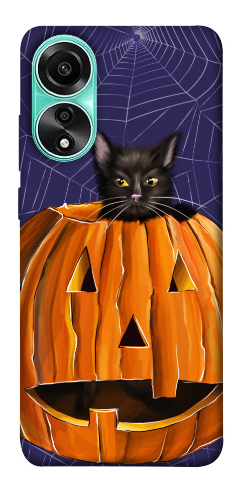 Чохол Cat and pumpkin для Oppo A78 4G