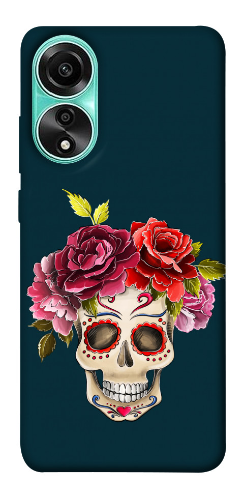 Чохол Flower skull для Oppo A78 4G