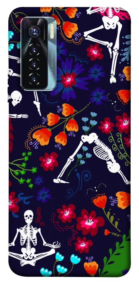 Чехол Yoga skeletons для TECNO Camon 17 Pro