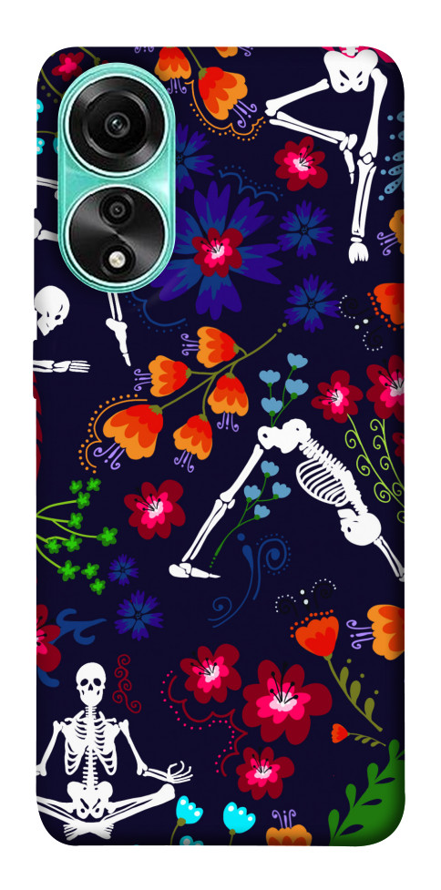 Чехол Yoga skeletons для Oppo A78 4G