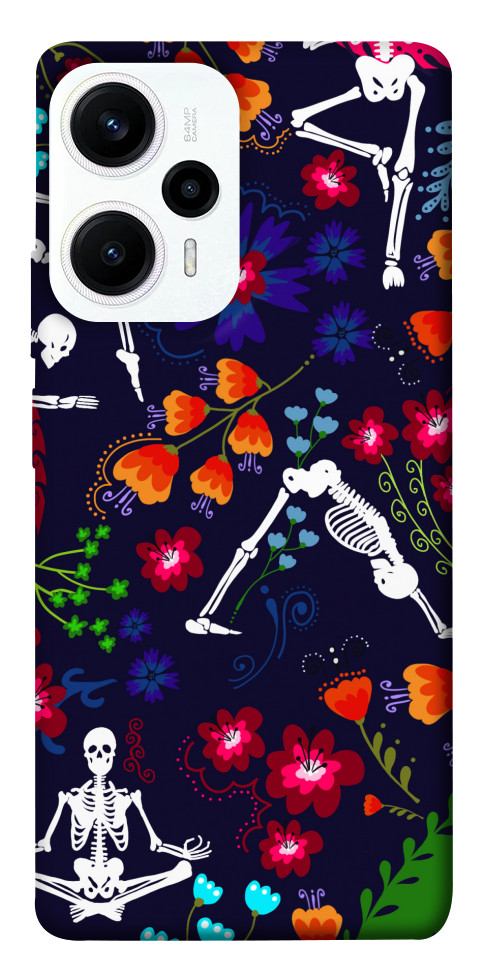 Чехол Yoga skeletons для Xiaomi Poco F5