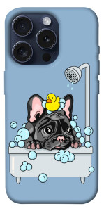 Чохол Dog in shower для iPhone 15 Pro