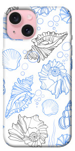 Чехол Морские ракушки для iPhone 15