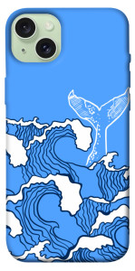 Чехол Голубой кит для iPhone 15 Plus