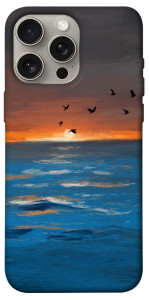 Чехол Закатное море для iPhone 15 Pro Max