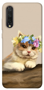 Чехол Cat in flowers для Xiaomi Mi 9 Lite
