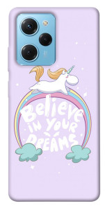 Чохол Believe in your dreams unicorn для Xiaomi Poco X5 Pro 5G