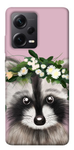Чехол Raccoon in flowers для Xiaomi Poco X5 Pro 5G