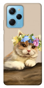 Чехол Cat in flowers для Xiaomi Poco X5 Pro 5G