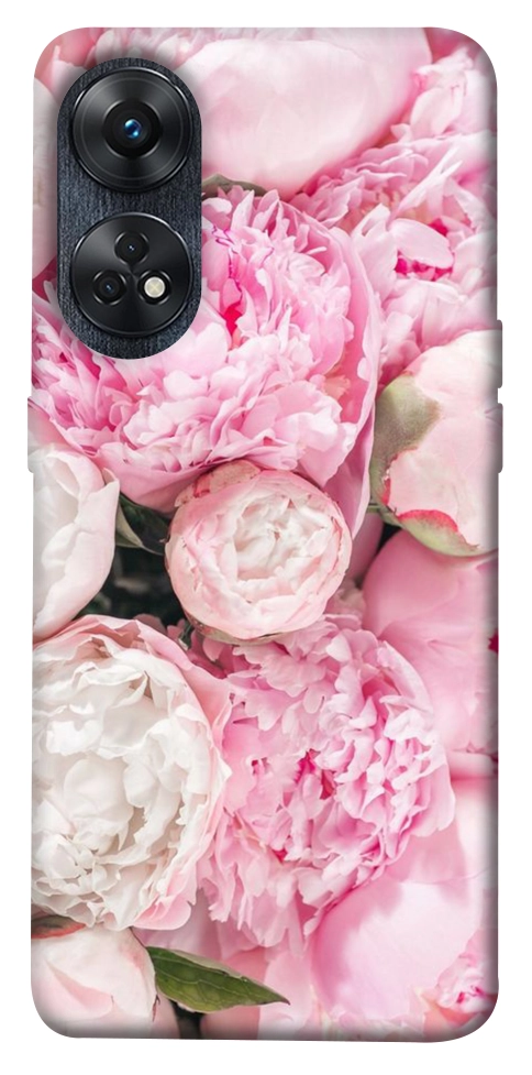 Чохол Pink peonies для Oppo Reno 8 T 4G