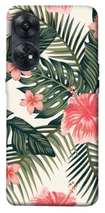 Чехол Tropic flowers для Oppo Reno 8 T 4G