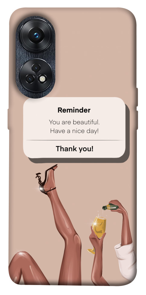 

Чехол Beautiful reminder для Oppo Reno 8 T 4G 1636807