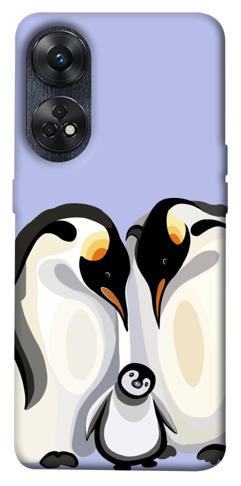 Чехол Penguin family для Oppo Reno 8 T 4G