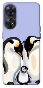 Чехол Penguin family для Oppo Reno 8 T 4G