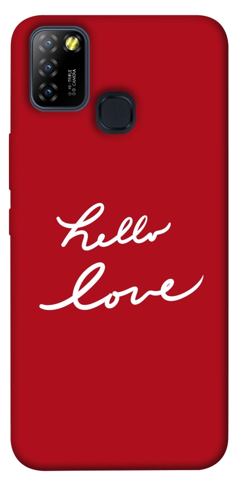 Чехол Hello love для Infinix Hot 10 Lite