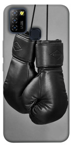 Чехол Черные боксерские перчатки для Infinix Hot 10 Lite