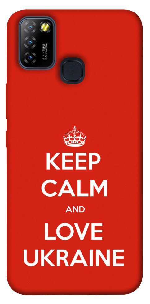 Чехол Keep calm and love Ukraine для Infinix Hot 10 Lite