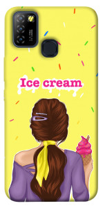 Чехол Ice cream girl для Infinix Hot 10 Lite