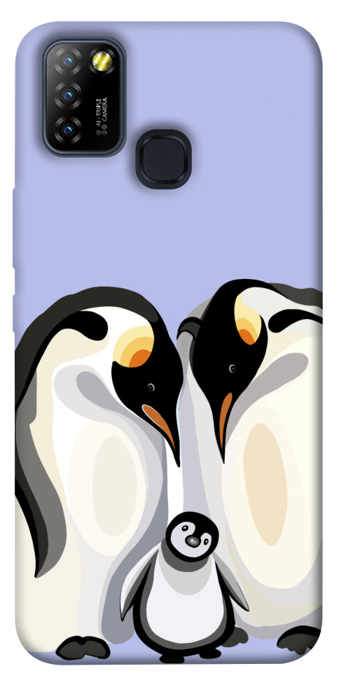 Чохол Penguin family для Infinix Hot 10 Lite