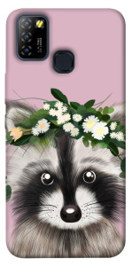 Чехол Raccoon in flowers для Infinix Hot 10 Lite