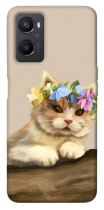 Чехол Cat in flowers для Oppo A36
