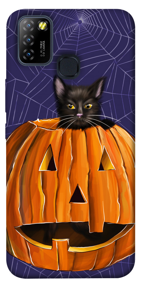 Чехол Cat and pumpkin для Infinix Hot 10 Lite