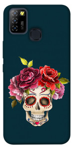 Чехол Flower skull для Infinix Hot 10 Lite