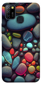 Чехол Разноцветные камни для Infinix Hot 10 Lite