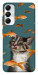 Чохол Cat with fish для Galaxy A05s