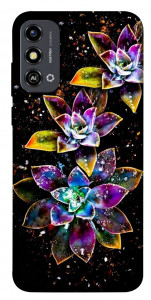 Чехол Flowers on black для ZTE Blade A53