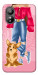 Чехол Girl and corgi для ZTE Blade L220