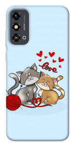 Чохол Два коти Love для ZTE Blade A53