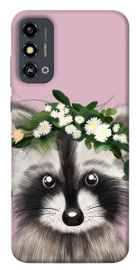 Чехол Raccoon in flowers для ZTE Blade A53