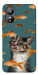 Чехол Cat with fish для ZTE Blade L220