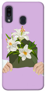 Чехол Flower message для Samsung Galaxy A30