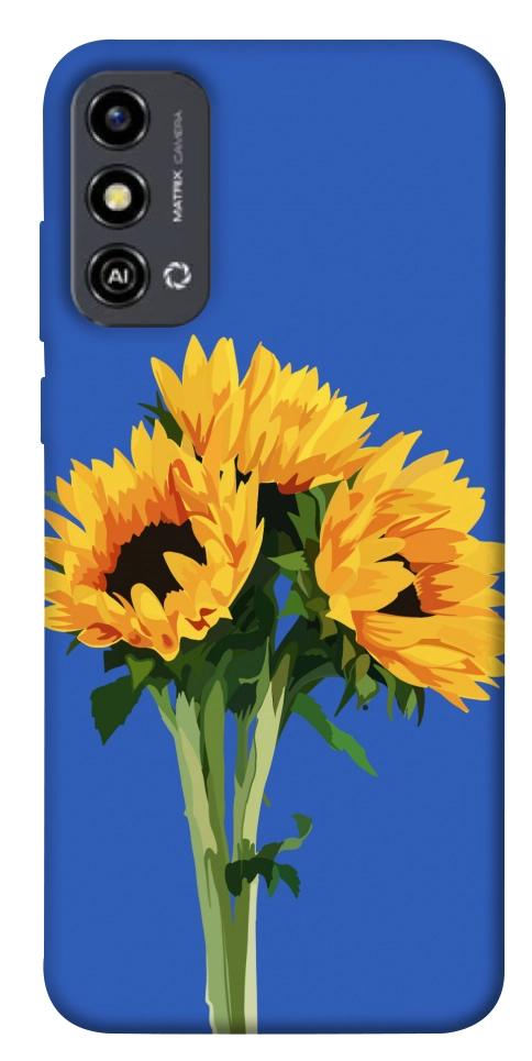 Чохол Bouquet of sunflowers для ZTE Blade A53