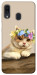 Чехол Cat in flowers для Galaxy A30 (2019)