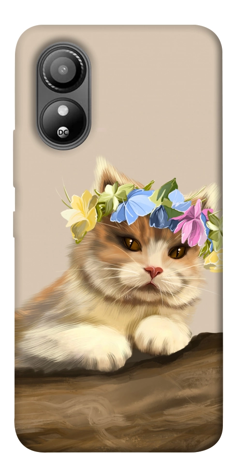 Чехол Cat in flowers для ZTE Blade L220