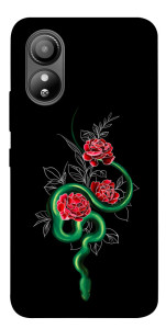 Чохол Snake in flowers для ZTE Blade L220