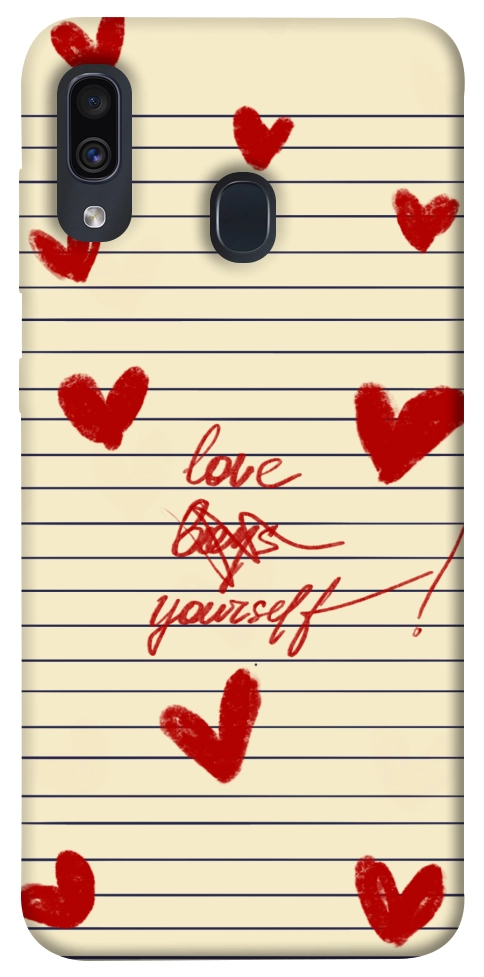 Чехол Love yourself для Galaxy A30 (2019)