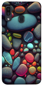 Чехол Разноцветные камни для Samsung Galaxy A30