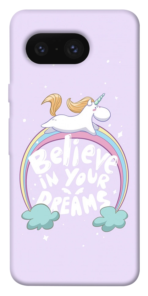 Чехол Believe in your dreams unicorn для Google Pixel 8