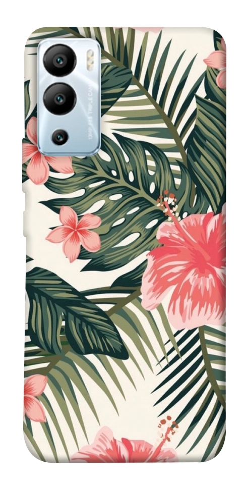 Чехол Tropic flowers для Infinix Hot 12i